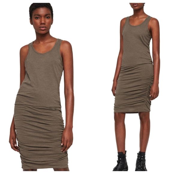 All Saints Dresses & Skirts - ALLSAINTS Toby Dress Bodycon Khaki Green Large